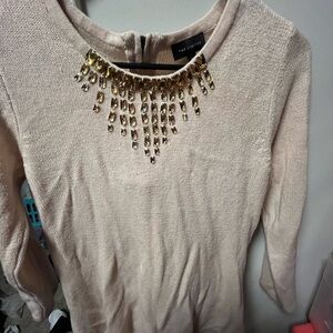 The Limited Cream Top with Gold Accents